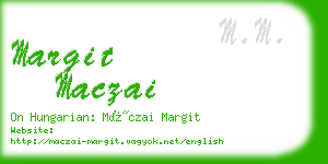 margit maczai business card